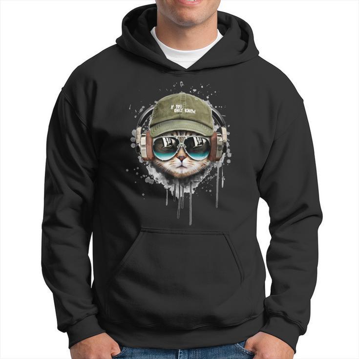 Dj Cat Kitten Headphones Hoodie