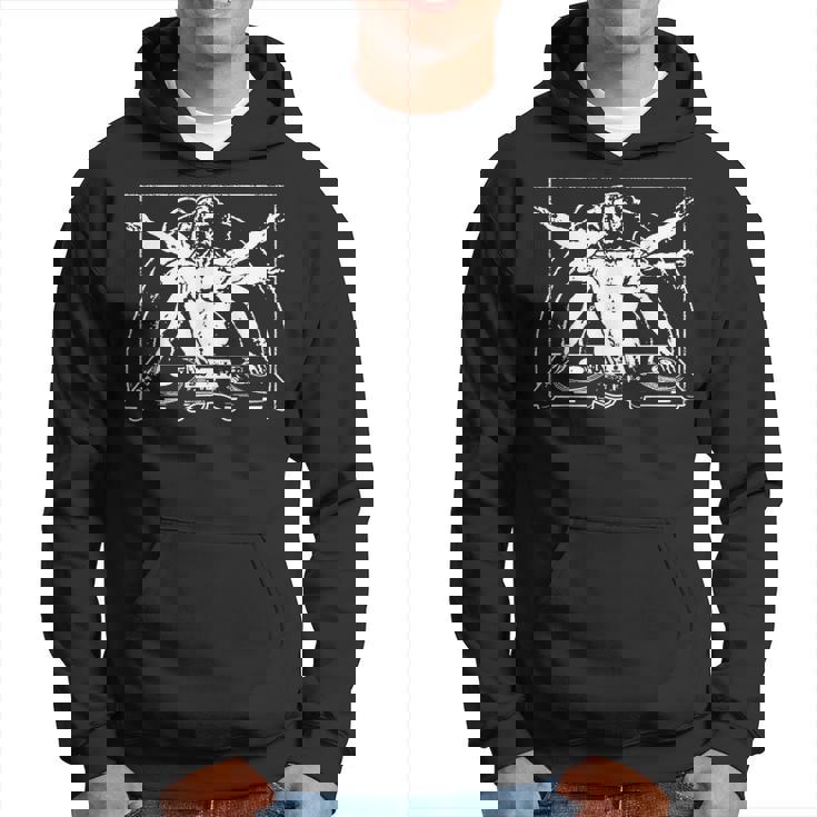 Dj Vitruvian Man Da Vinci Dj Music Festival Party Hoodie