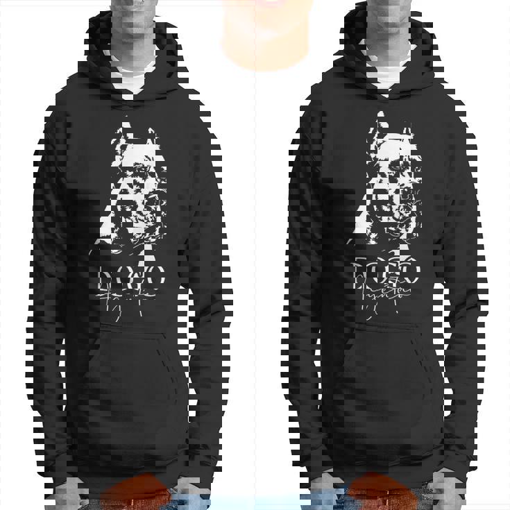 Dogo Argentino Dog Portrait Dog Hoodie
