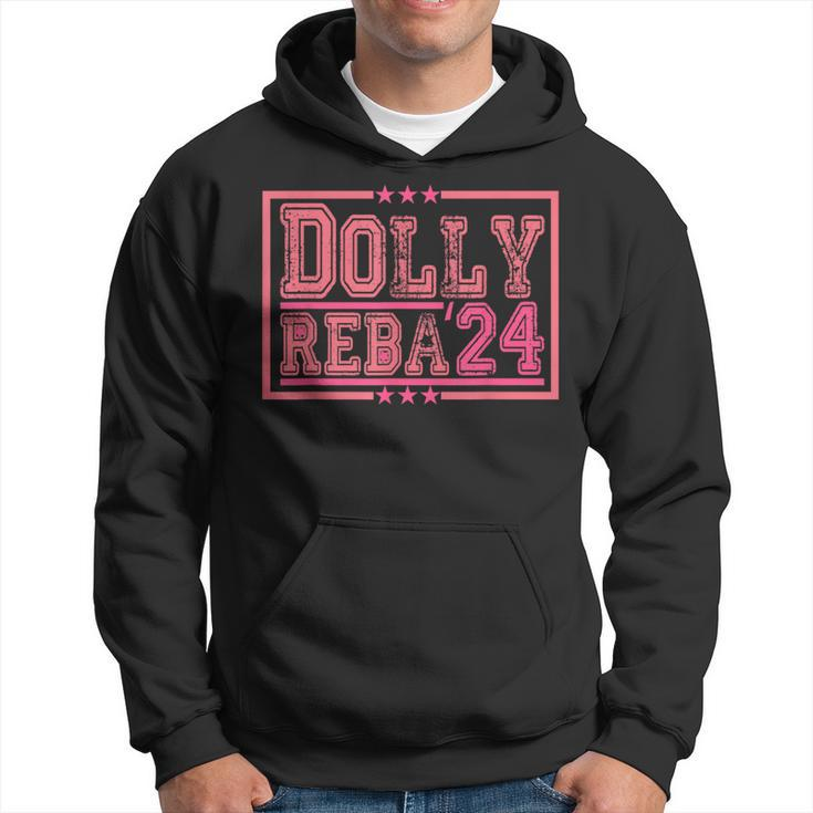 Dolly And Reba For President Pink Hoodie