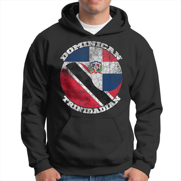 Dominican Trinidad Flags Half Trinidadian Half Dominican Hoodie