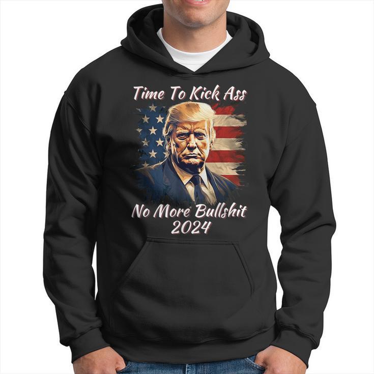 Donald Trump My President 2024 America Shot Flag Hoodie