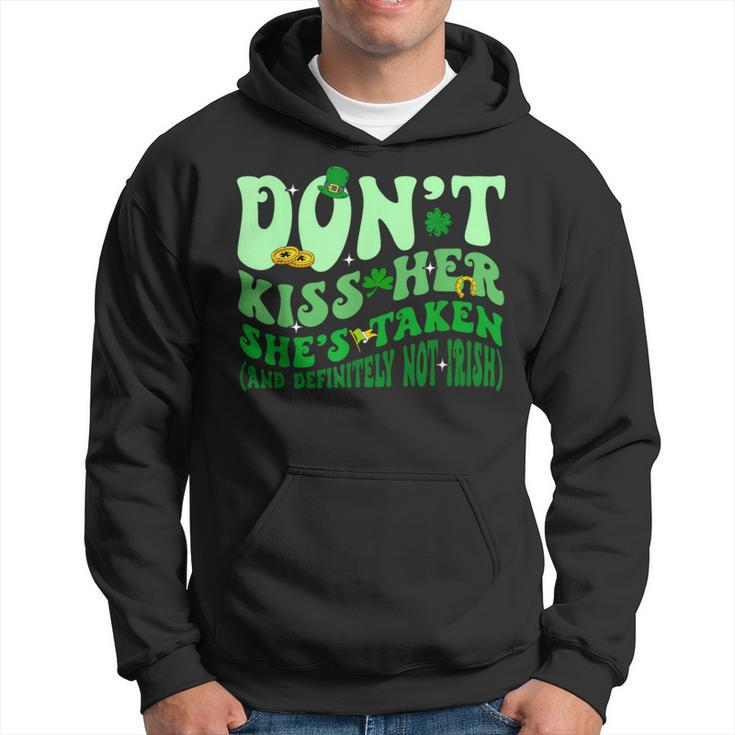 Dont Kiss Her She's St Taken Patrick's Day Couple Matching Hoodie