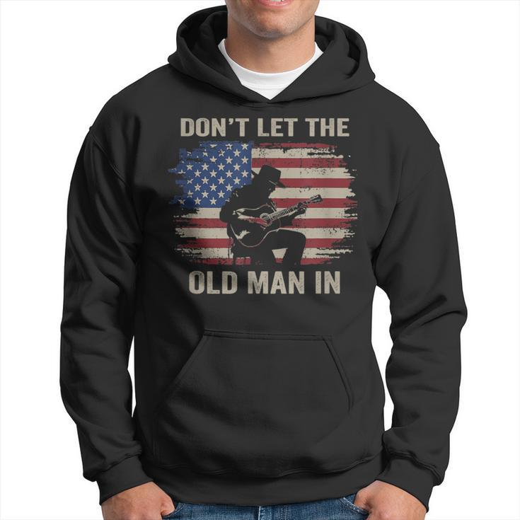 Don't Let The Old Man In Cowboy Us Flag Hoodie