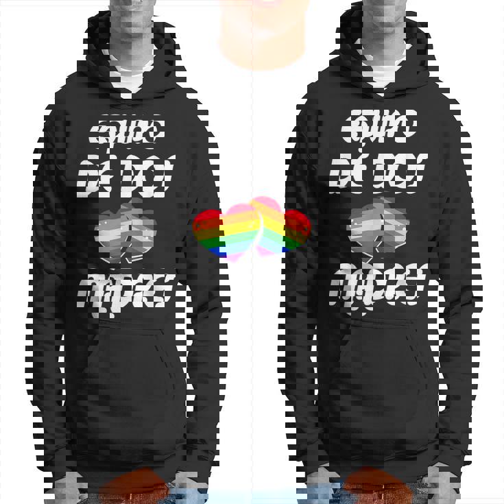 Dos Madres Lgbt-Q Orgullo Gay Mamá Aliada Corazón Arco Iris Sudadera