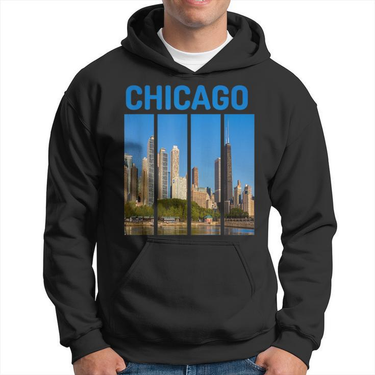 Downtown Chicago Skyline Souvenirs State Illinois Hoodie