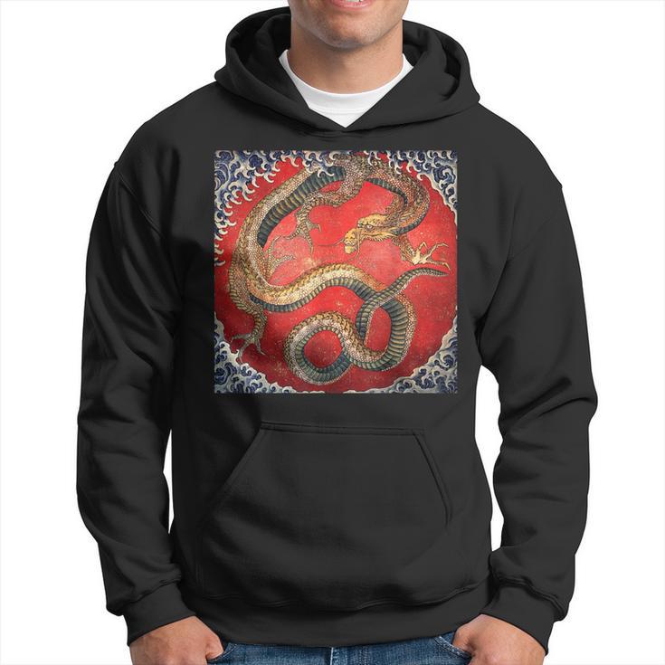 Dragon Of Katsushika Hokusai Kapuzenpullover