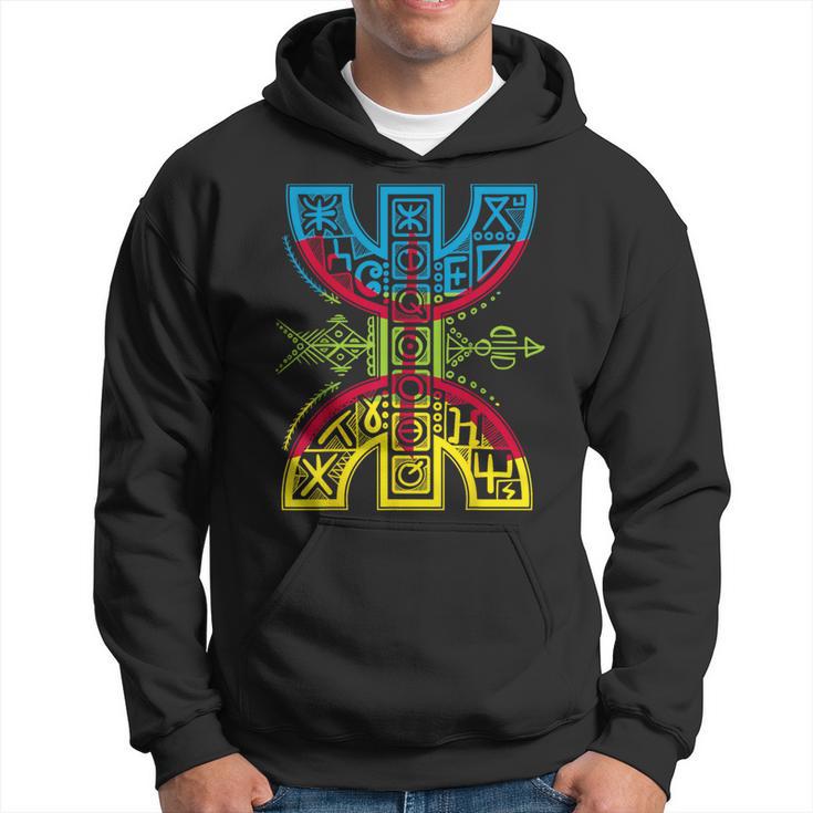 Sweat à Capuche Circassien Adyghe - Imprimé Drapeau Avec 12 étoiles Et 3 Flèches - Coton, Coupe Classique - Hommage Culturel