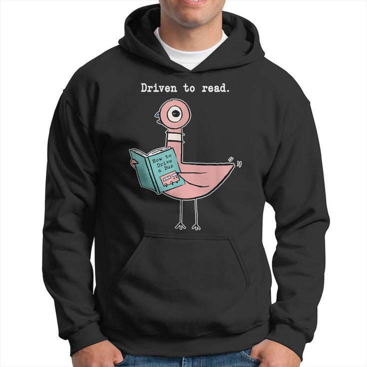 Driven To Read Pigeon Library Reading Books Reader Hoodie