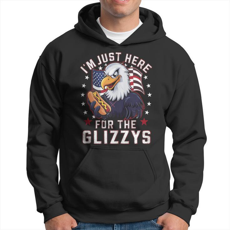 Eagle Im Just Here For The Glizzys Hoodie