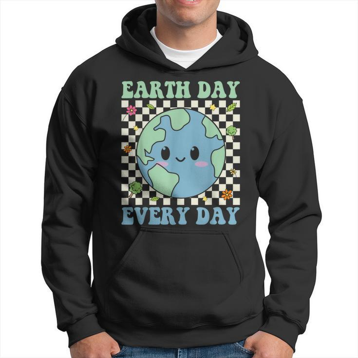 Earth Day Everyday Environmental Awareness Earth Day Groovy Hoodie
