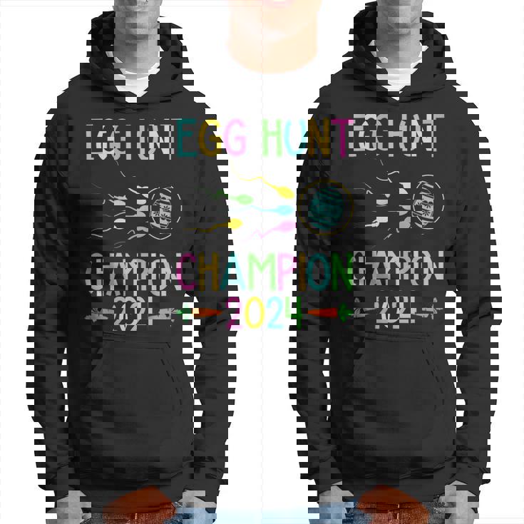 Easter Egg Hunt Champion Dad Pregnancy Announcement Hoodie
