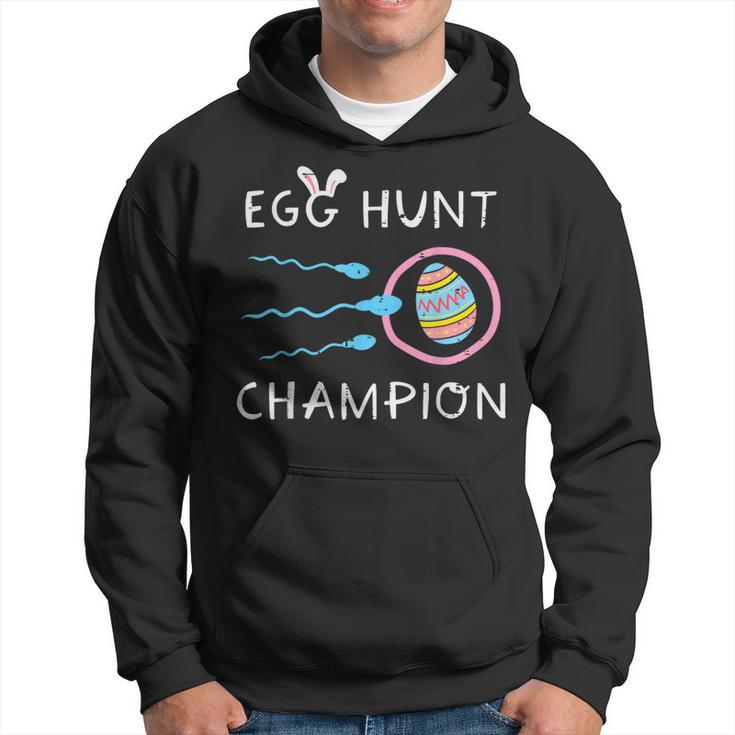 Easter Egg Hunt Champion Sperm Pregnancy Announce Dad Men Hoodie