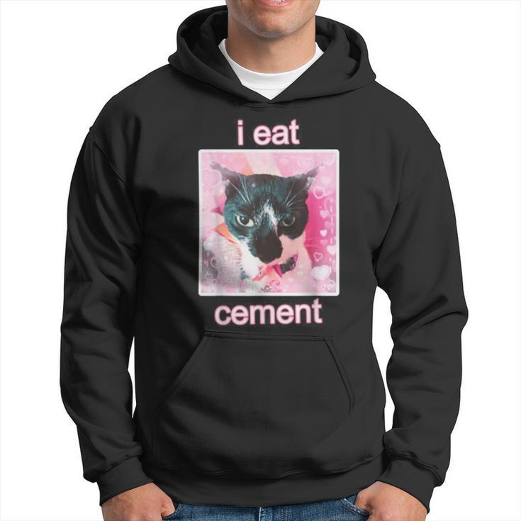 I Eat Cement Cat Hoodie