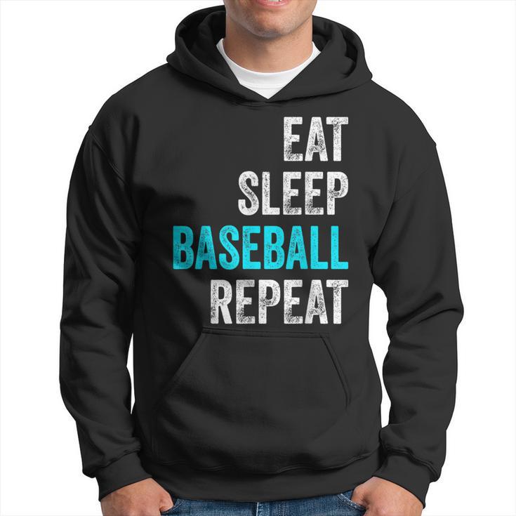 Eat Sleep Baseball Repeat Baselball Baseball Player Hoodie