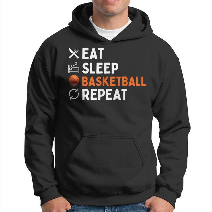 Eat Sleep Basketball Repeat Basketball Hoodie