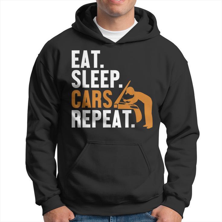 Eat Sleep Cars Repeat Automotive Technician Auto Mechanic Hoodie