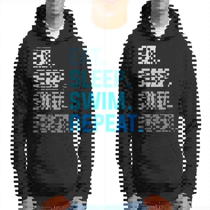 Eat Sleep Swim Repeat Natación Sudadera