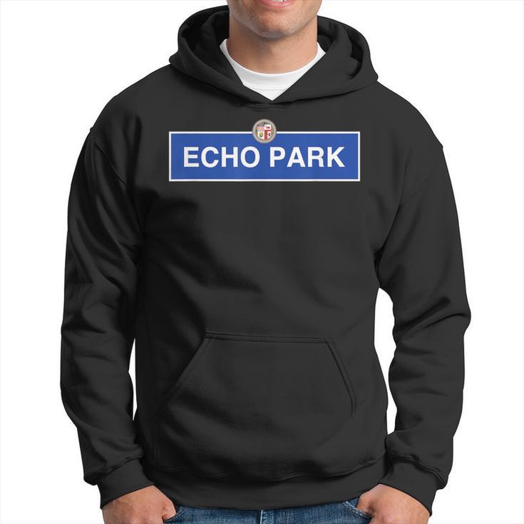 Echo Park Los Angeles City Street Sunset Alvarado Lake 323 Hoodie