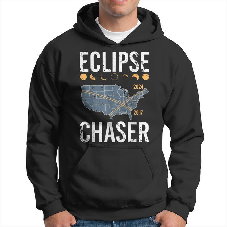 Eclipse Chaser Solar Eclipse Twice In A Lifetime Vintage Hoodie