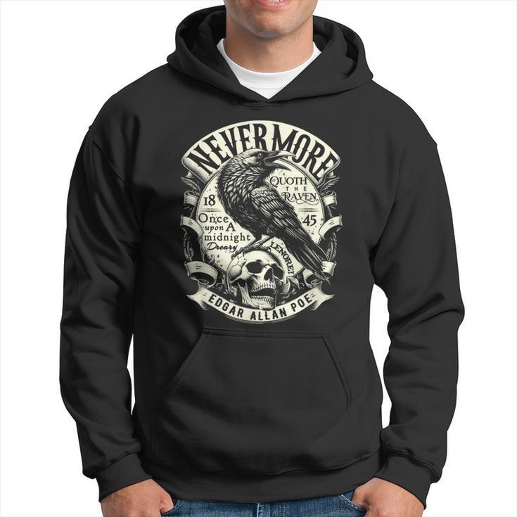 Edgar Allan Poe Nevermore Quoth The Raven Hoodie