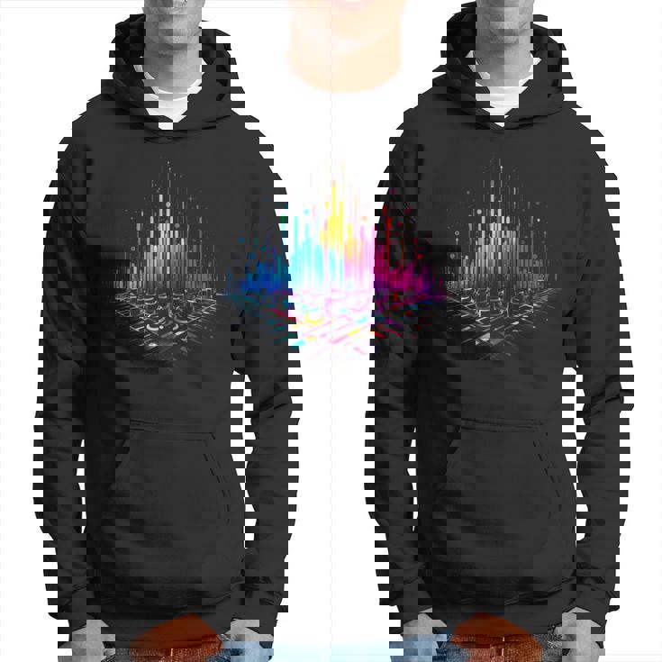 Égaliseur De Musique Colorée Techno Trance Sweat à capuche