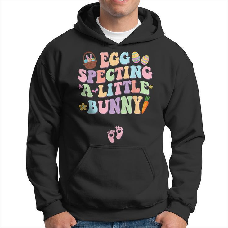 Egg Specting A Little Bunny Easter Pregnancy Announcement Hoodie
