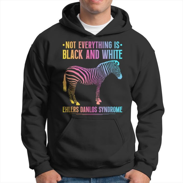 Ehlers Danlos Syndrome Black And White Eds Zebra Hoodie