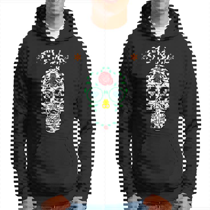 El Jefe Coloré Sucre Calavera Skull Dia De Los Muertos Sweat à capuche
