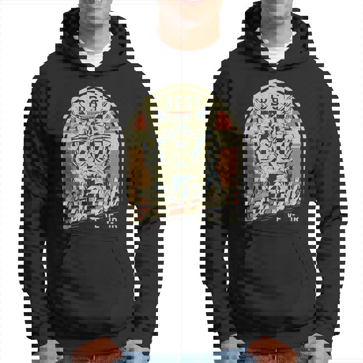 El Mejor Padre Gatuno Día Del Padre Retro Cat Lover Sudadera