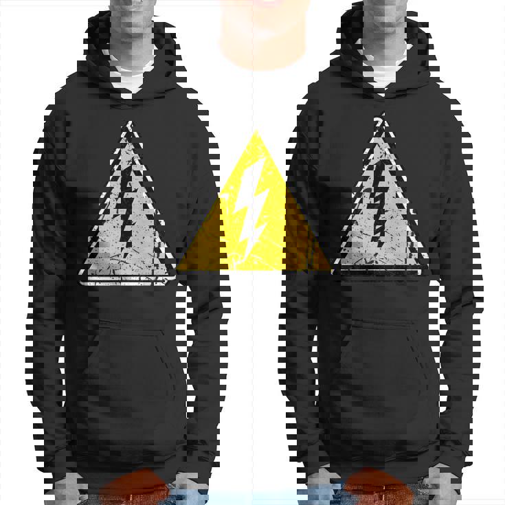 Électricien Signe De Danger Vintage Drôle Sweat à capuche