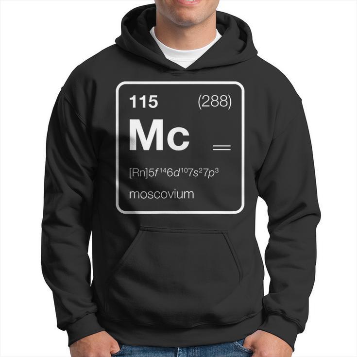 Element 115 Moscovium Periodic Table Hoodie