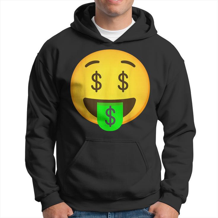 Emoticon Money Mouth Face With Dollar Sign Eyes Rich Hoodie