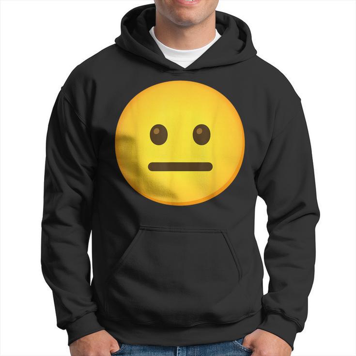 Emoticon Neutral Face With Straight Mouth Hoodie