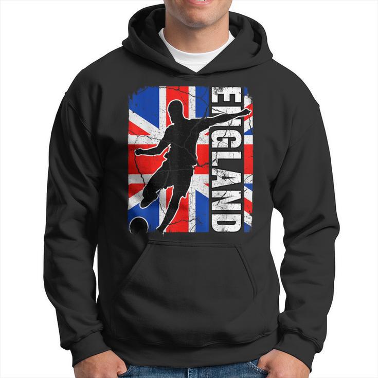 England Soccer Team British Flag Jersey Football Fans Hoodie