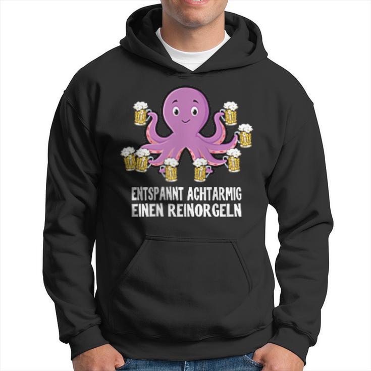 Entspannt Achtarmig Einen Reinorgeln Pocket Bier Party Kapuzenpullover