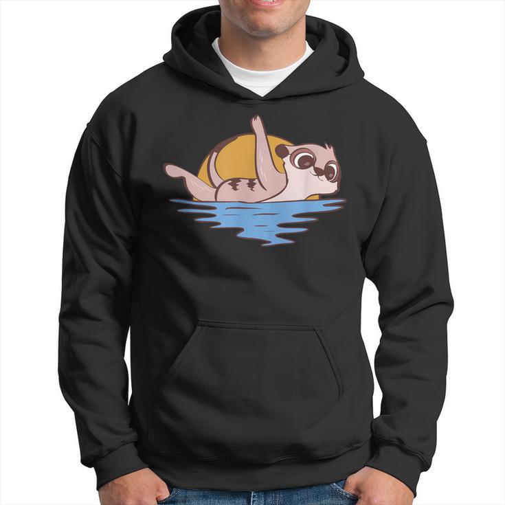 Erdmännchen Schwimmen Wildlife Hobbyschwimmer Kapuzenpullover