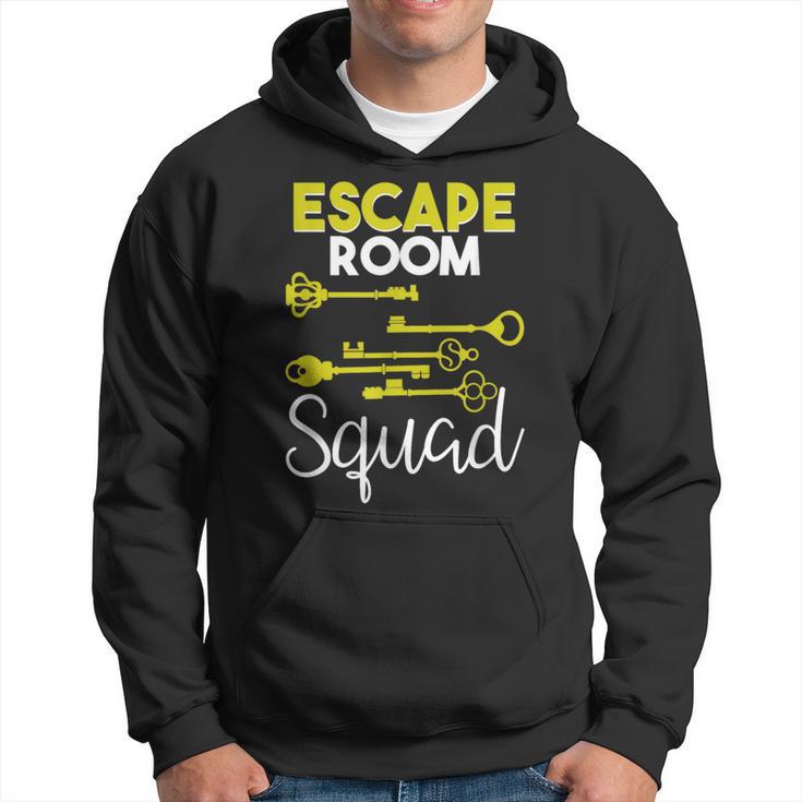 Escape Room Squad Vintage Key Lock Team Crew Hoodie