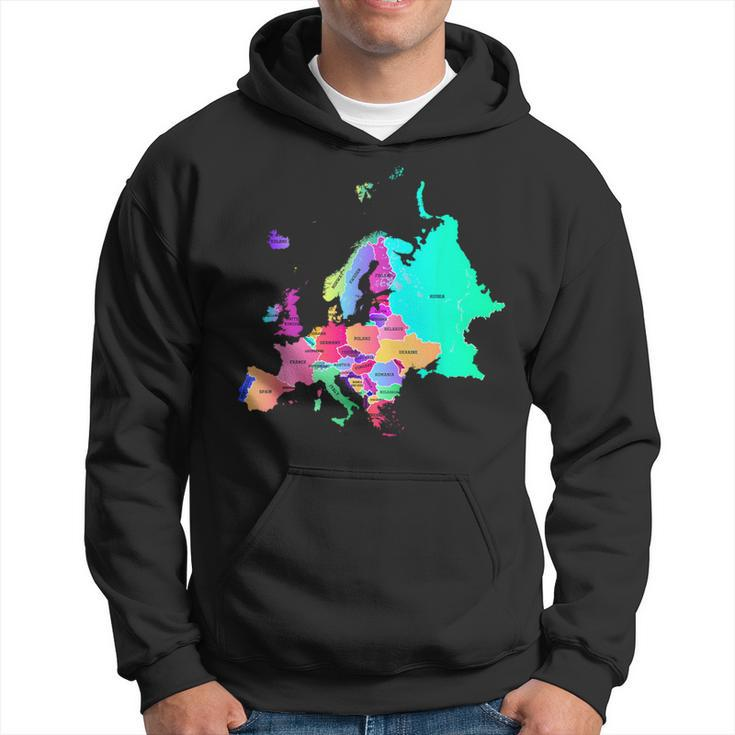 Europe Political Map With Boundaries And Countries Names Hoodie