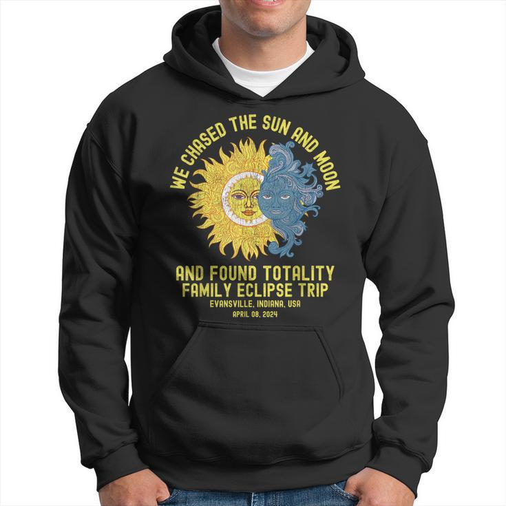 Evansville Indiana Total Solar Eclipse 2024 Family Trip Hoodie