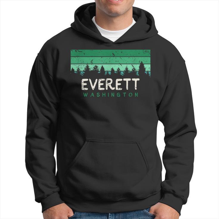 Everett Washington T Vintage Wa Souvenirs Hoodie