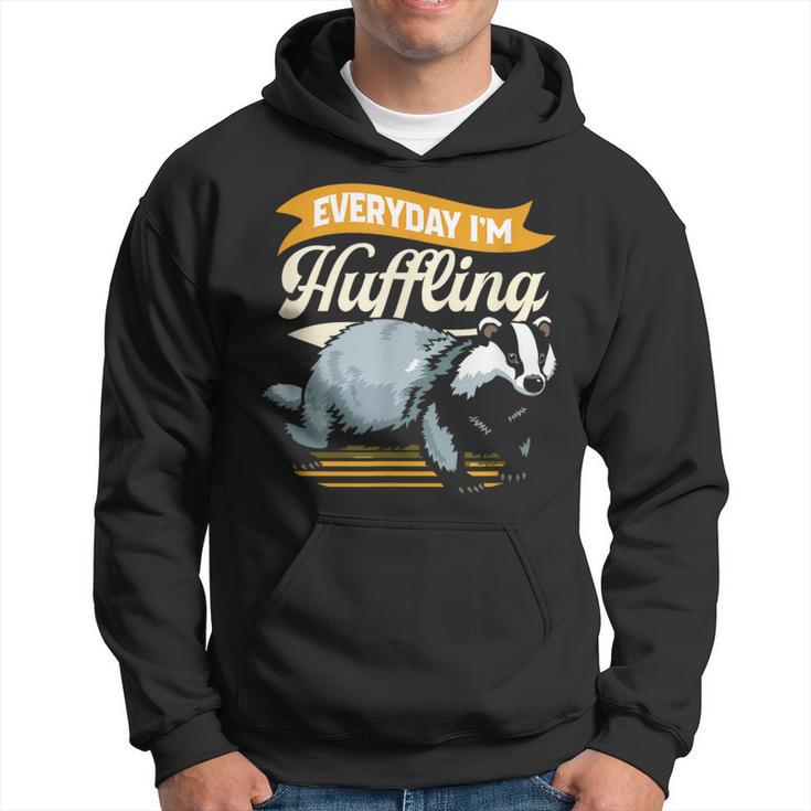 Everyday I'm Huffling Huffle Badger Hoodie