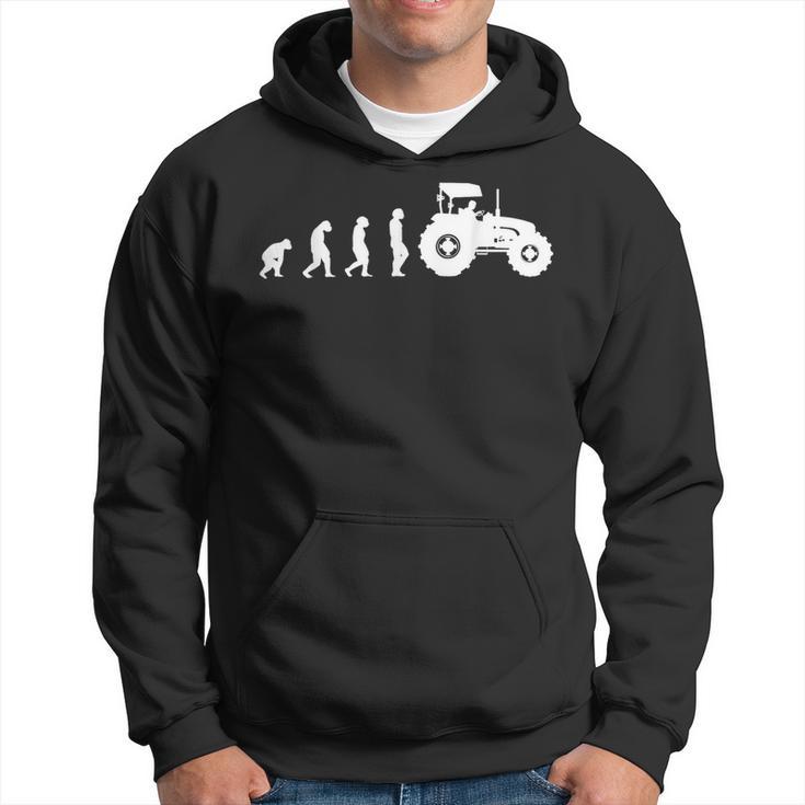 Evolution Of The Farmer Tractor Farming Hoodie