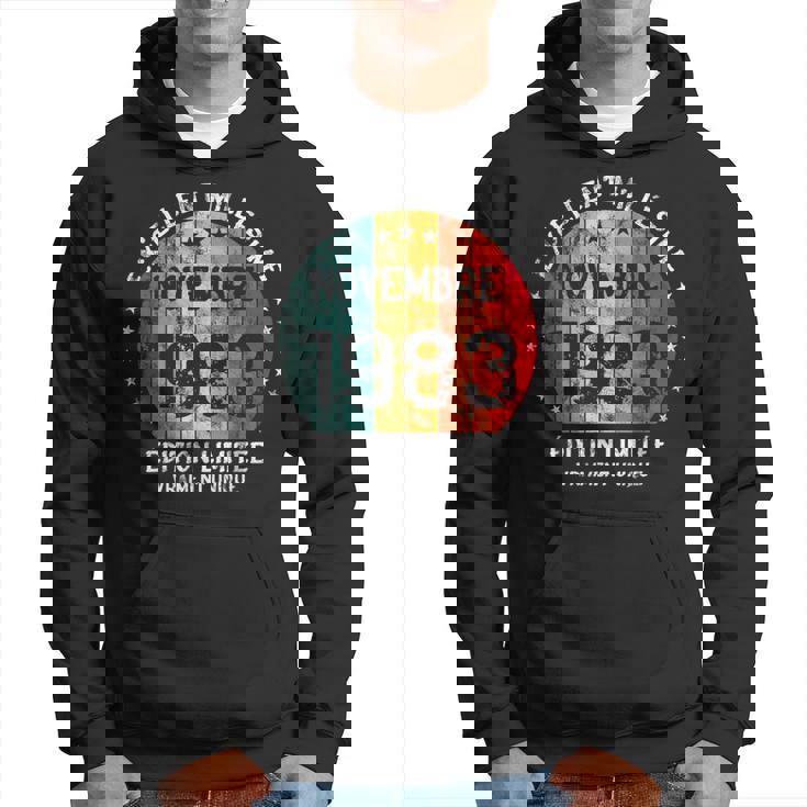 Excellent Millésime Novembre 1983 Anniversaire Unique Sweat à capuche