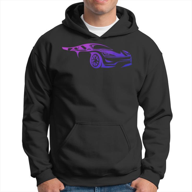 Exotic Supercar Silhouette Turbo Sports Car Hoodie