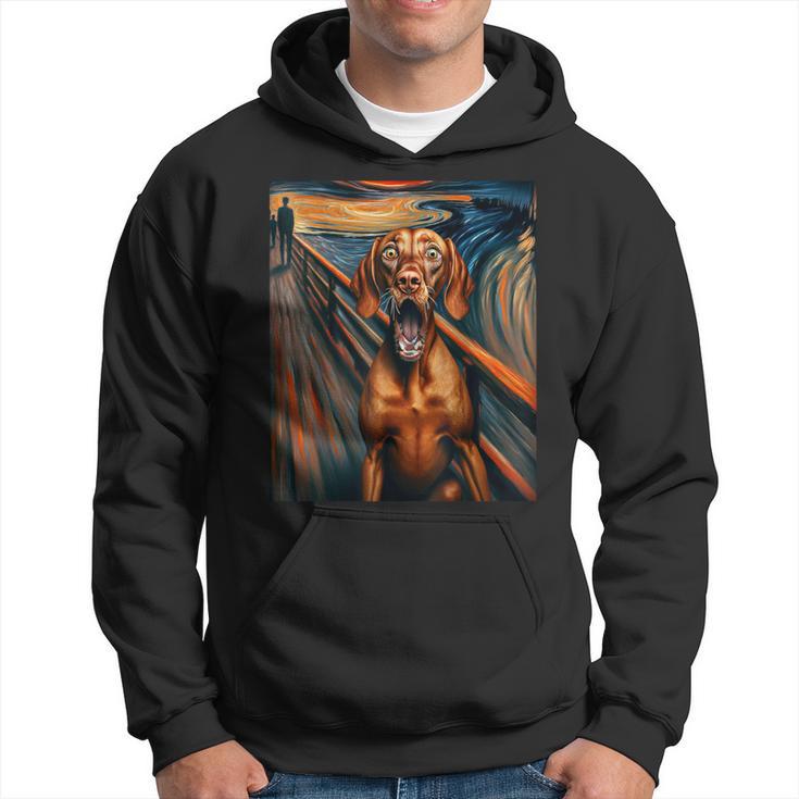 Expressionist Artsy Vizsla Dog Artistic Vizsla Hoodie