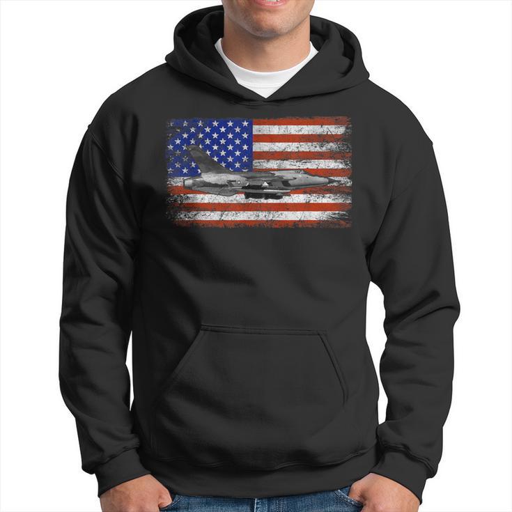 F-105 Thunderchief Airplane Vintage Flag Hoodie