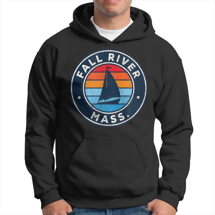 Fall River Massachusetts Ma Vintage Sailboat Retro 70S Hoodie