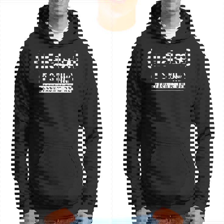 False Programmer Coding Code Coder Software Hoodie