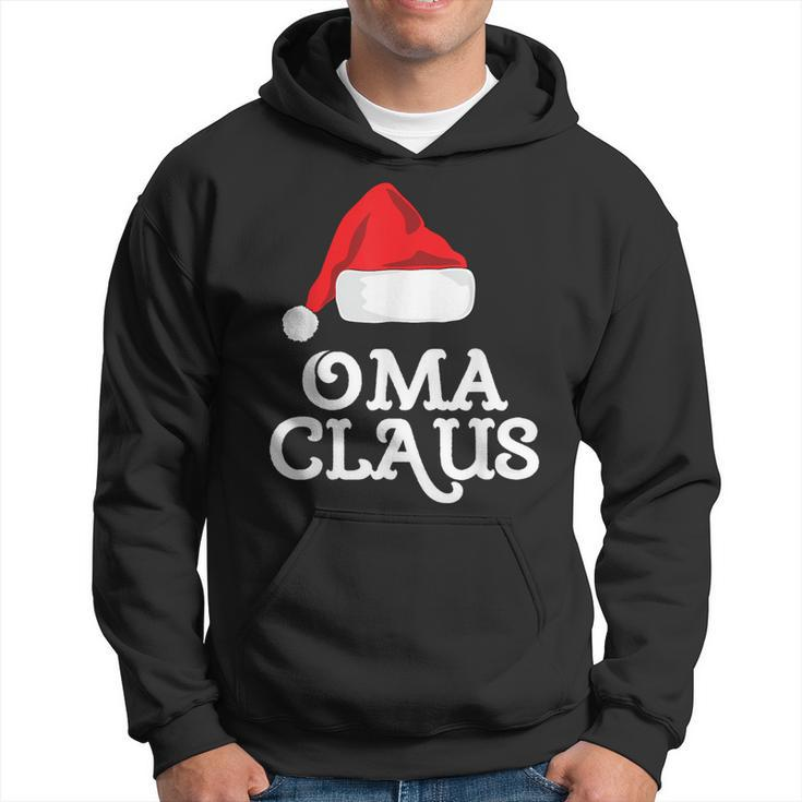 Family Oma Claus Christmas Santa's Hat Pajama Matching Hoodie